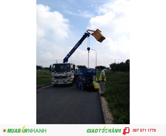 Cho thuê xe nâng, xe nâng người, xe cẩu, thủ dầu một, bình dương