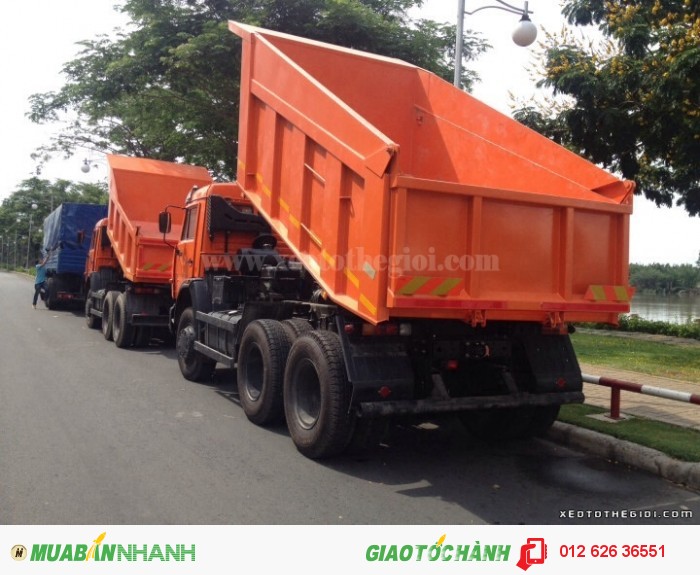 Bán xe ben Kamaz 65115 15 Tấn (6x4) 10.3m3 Nhập khẩu 2016 giá rẻ
