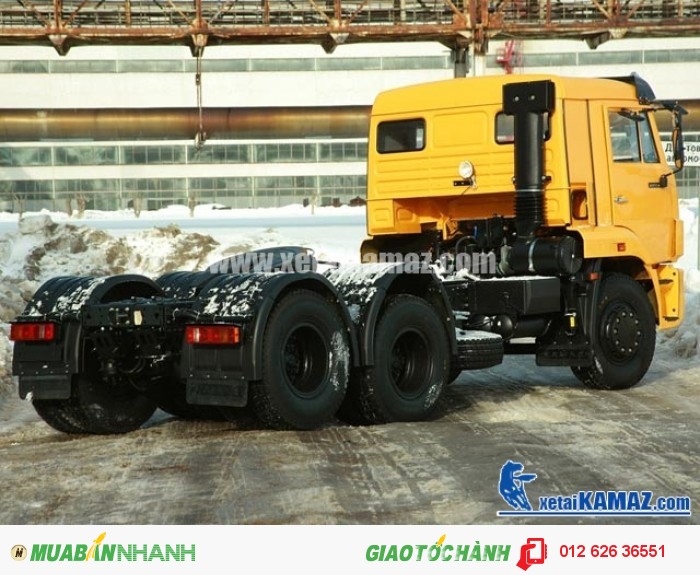 Bán Đầu kéo Kamaz 65116 (6x4) 38 tấn, Bán xe đầu kéo Kamaz nhập khẩu Nga