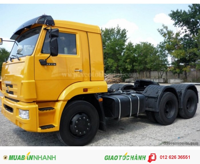 Đại lý xe Kamaz Việt Nam, Bán xe đầu kéo Kamaz 65116 38 tấn, nhập khẩu 2016