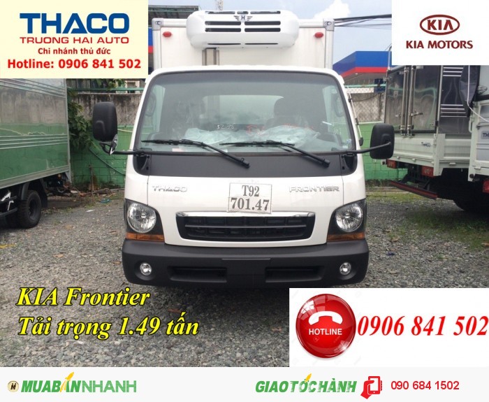 Bán xe tải KIA đông lạnh trả góp, xe tải KIA đông lạnh 1.49 tấn nhiều ưu đãi