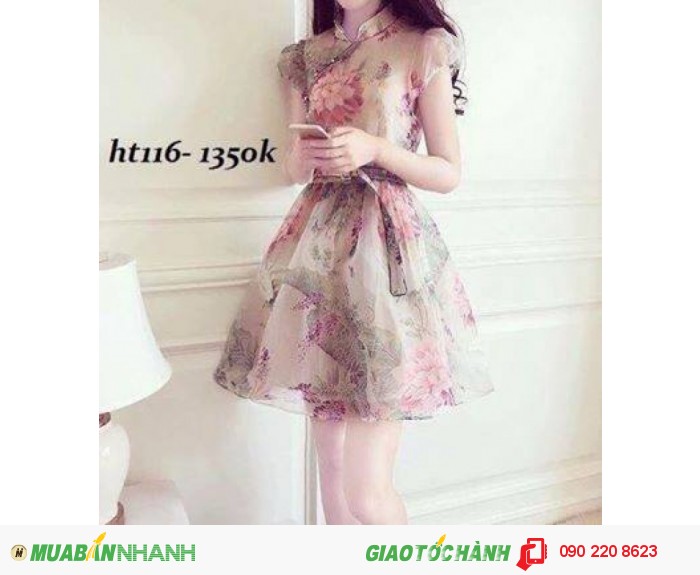 ĐẦM XOÈ CỔ TÀU IN HOẠ TIẾT 3D - Minh Minh Shop Mới 100%, giá ...