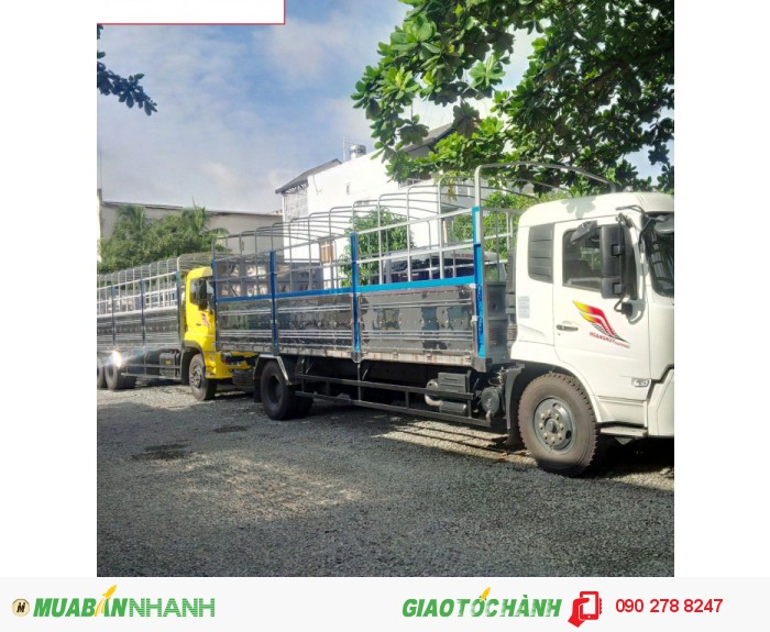 Mua xe dongfeng 9.6 tấn nguyên con, trả góp xe tải hoàng huy 9t6 thùng inox.