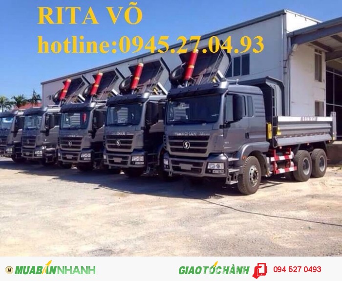 Bán Khẩn! xe ben shacman 4 chân 2016 đã có mặt tại TP HCM