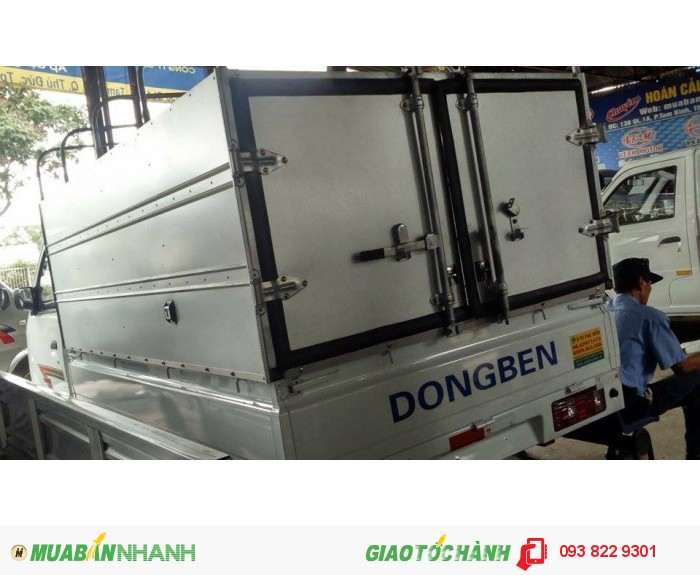 Xe tải Dongben 870kg màu trắng