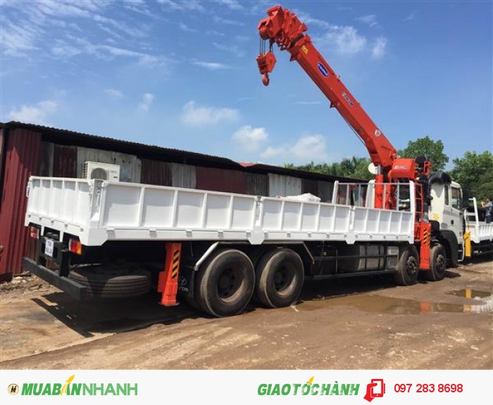 Bán xe cẩu tự hành 10 tấn Kanglim gắn xe Hyundai HD320