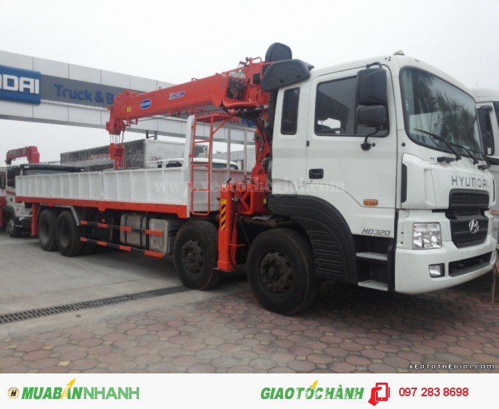 Bán xe cẩu tự hành 10 tấn Kanglim gắn xe Hyundai HD320