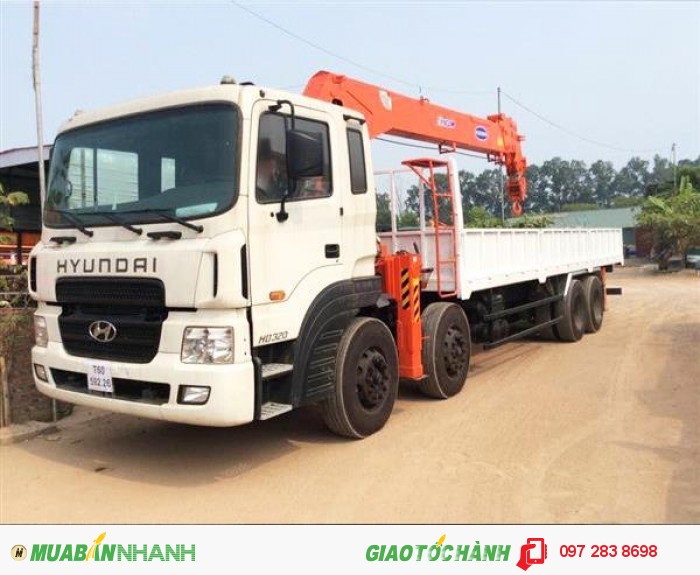 Bán xe cẩu tự hành 10 tấn Kanglim gắn xe Hyundai HD320