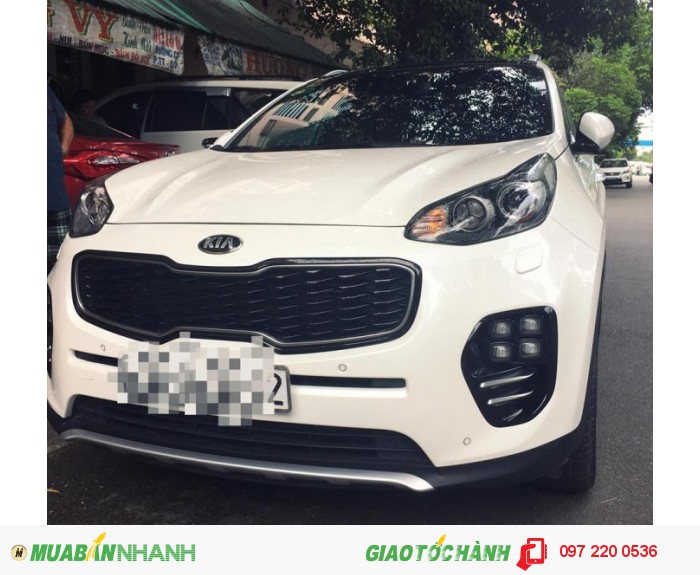 Bán Kia Sportage GT line 2015 cũ, odo lướt màu trắng