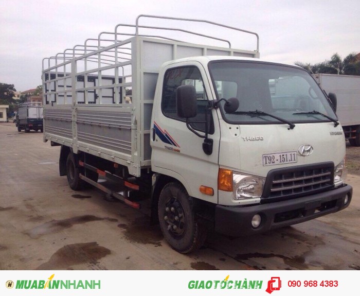 Xe tải Hyunhdai HD72 650 tải trọng 6400kg thùng dài 5 mét thùng mui bạt tải kín