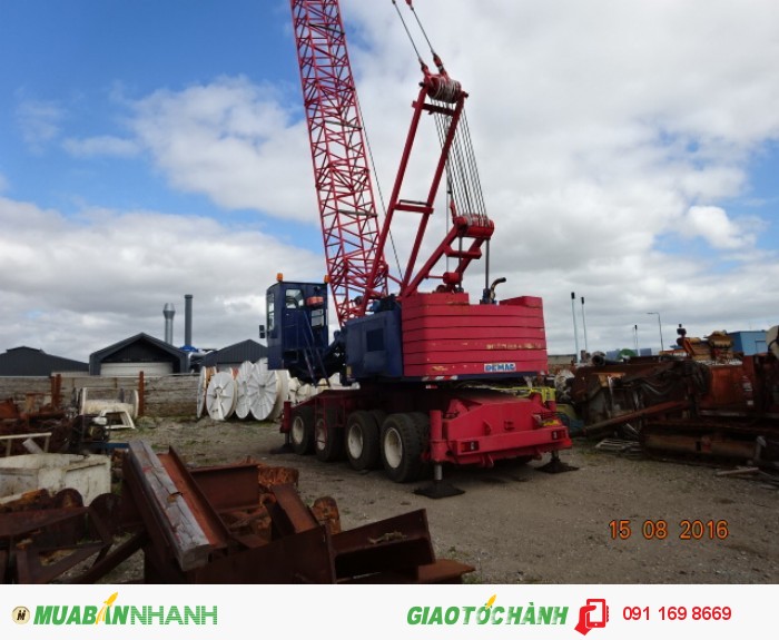 Xe cẩu bánh lốp đa dụng Demga của Đức 50-90 Tấn