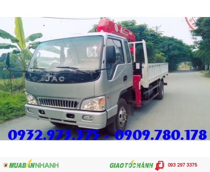 Bán trả góp xe cẩu JAC 5 tấn tấn động cơ FAW ISUZU cẩu UNIC 340 nhập khẩu giá rẻ!