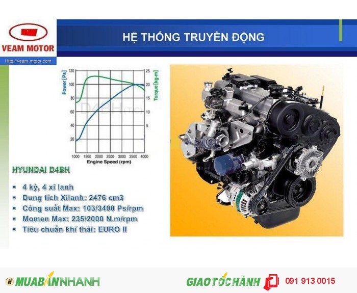 Xe tải Veam 3t5 - Veam VT350