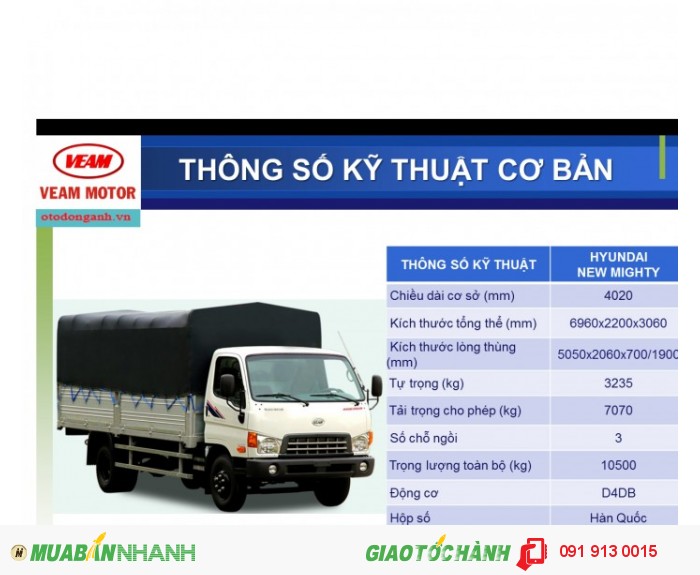 Xe tải hyundai hd700 - hyundat 7t