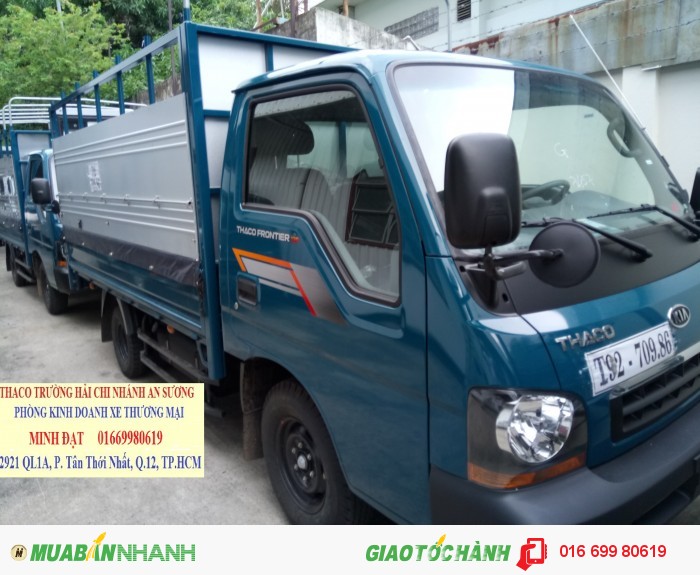 Bán xe tải Trả góp TP.HCM Kia F140, K190 1ấn4, 1tấn9 , 2 tấn 4....thuận tiện cho việc di chuyển trong tp.