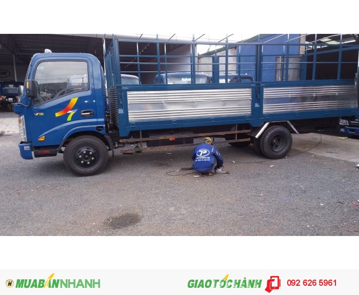 Xe tải Veam 3490kg , thung 6m2 , cao 1m93