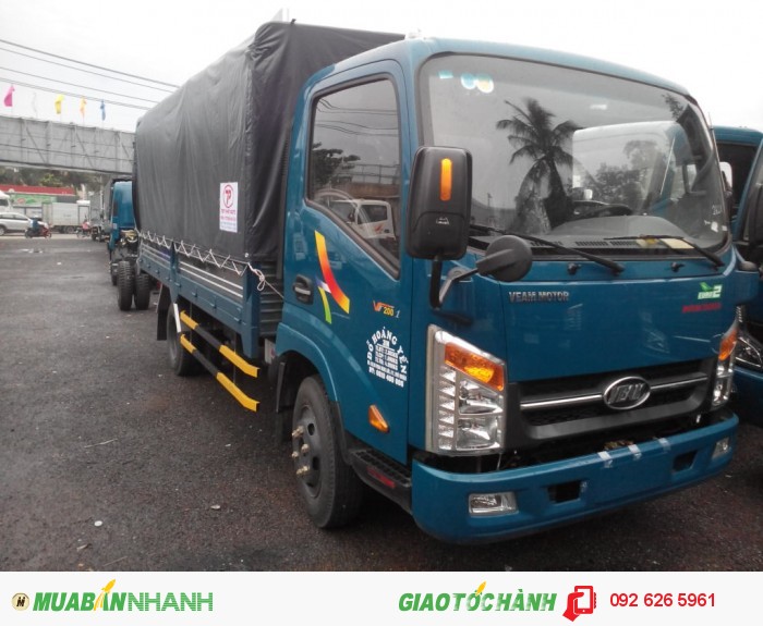 Veam tải 2490kg , thùng dài 4m3 , rộng 2m