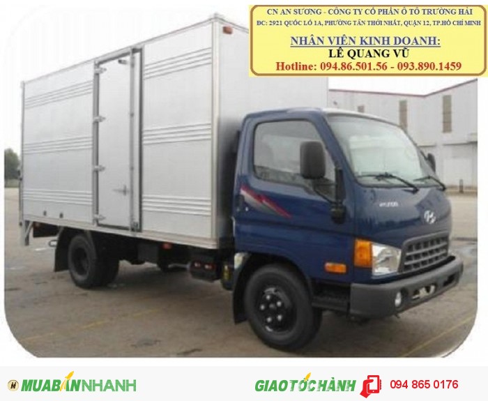 Chuyên bán Hyundai Thaco 5 tấn hd500,thaco hyundai hd650 6,5 tấn tại tphcm, xe tải hyundai TP.HCM