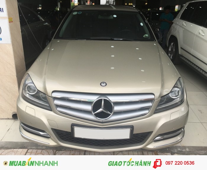 Bán Mercedes C250 vàng cát 2012, 1 đời chủ