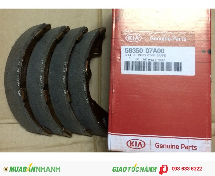 Guốc phanh sau Kia Morning, bố thắng sau Morning giá tốt