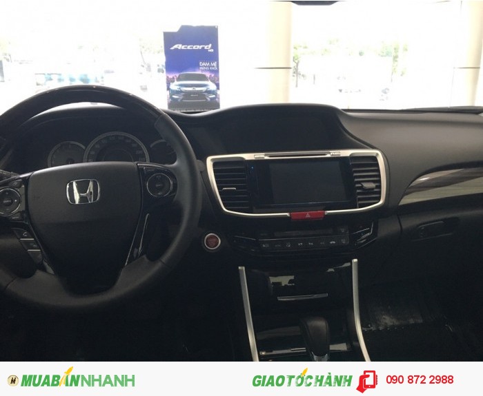 Honda Accord 2016 nhập Thái, màu trắng, giá tốt nhất, tặng 2 năm GHBH, hỗ trợ cho vay lên đến 85% giá trị xe