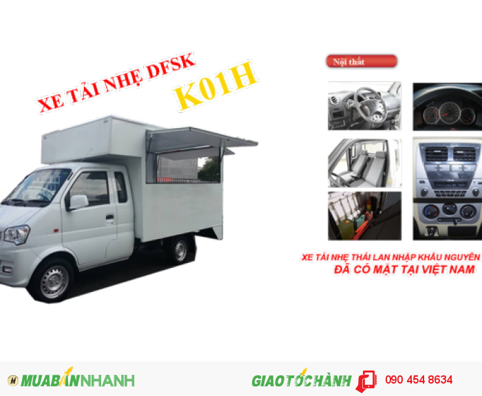 Bán Xe Tải Dongfeng Thái Lan K01 Thùng Lửng