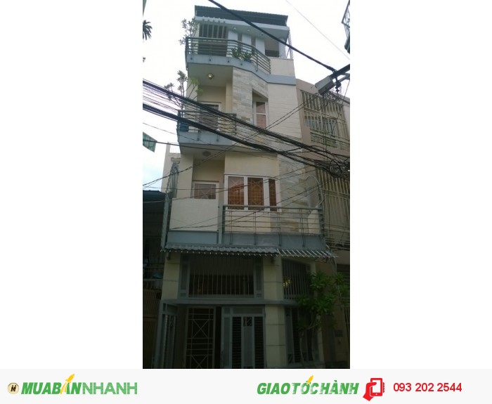 Cho thuê nhà hẻm 8m đường Huỳnh Văn Bánh, 4x12m, 3 lầu, pk, 5pn, giá 19tr/ tháng
