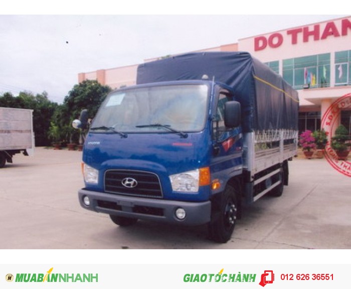 Xe tải hyundai HD78 thùng mui bạt, tải trọng 4.500 kg