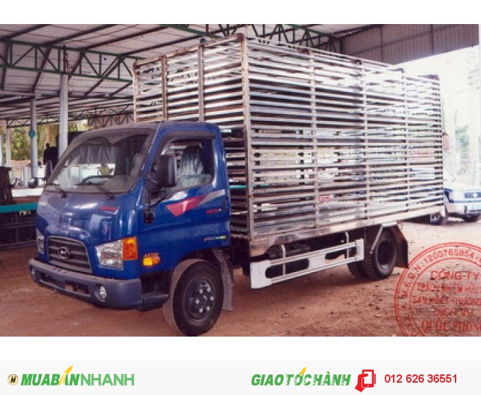 Xe tải hyundai HD78 thùng mui bạt, tải trọng 4.500 kg