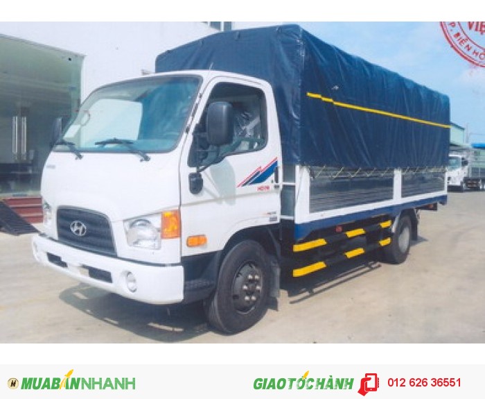 Xe tải Hyundai HD78 thùng mui bạt, xe tải 4.5t Hyundai HD78.