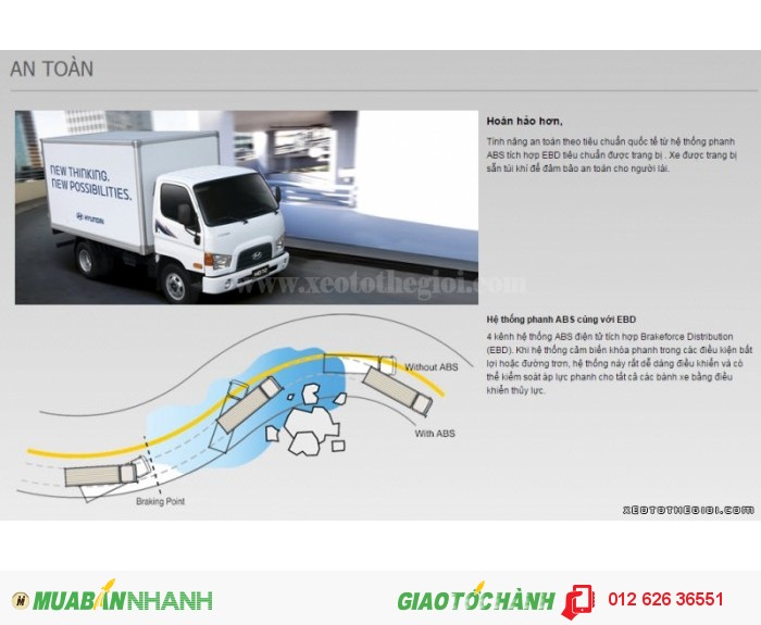 Bán xe tải Hyundai HD78 4.5t thùng kín, mua xe Hyundai giá rẻ
