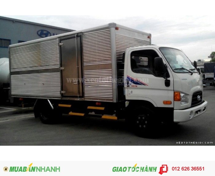 Bán xe tải Hyundai HD78 4.5t thùng kín, mua xe Hyundai giá rẻ