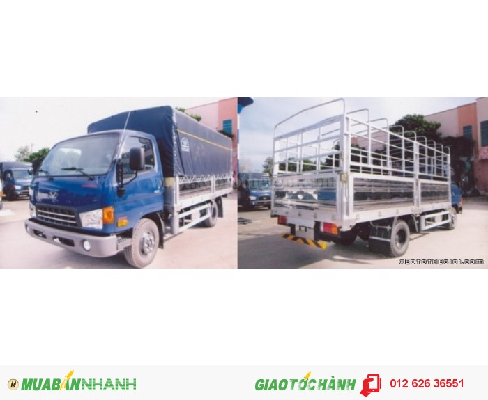 Xe tải Hyundai HD 85 - 4, 8 tấn - thùng dài 5m, nhập khẩu 610 tr