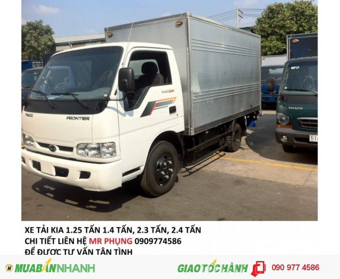 Bán xe tải thùng KIA K165S 2,4 tấn 1,25 tấn trường hải giá chính hãng ...