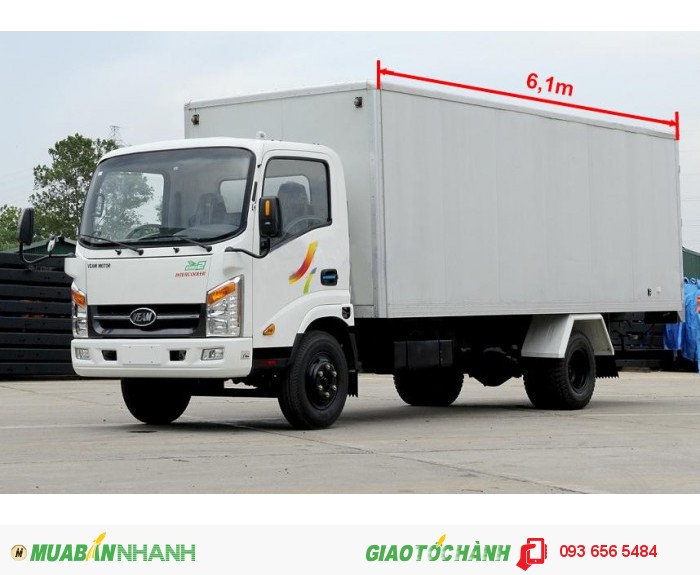 VT340s Thùng dài 6m2 trọng tải 3t49 chở hàng hóa cồng kềnh!