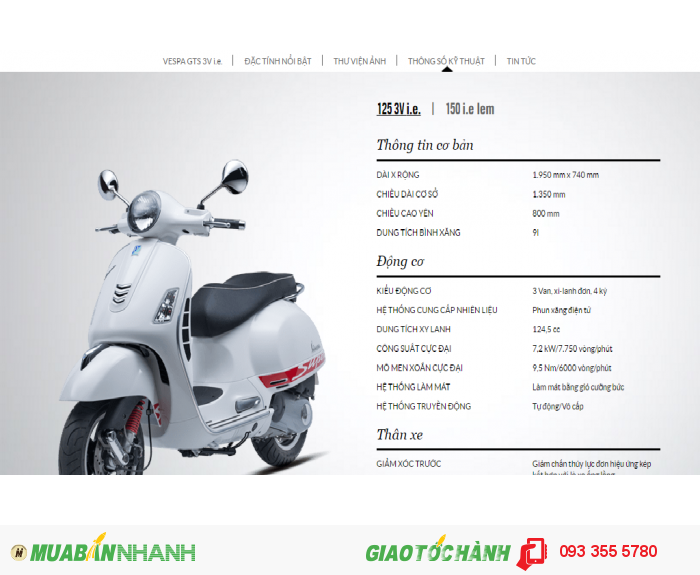 Vespa GTS Super khuyến mãi cực lớn tại biên hòa