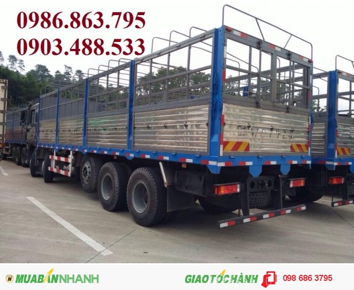 Xe tải thùng 5 chân shacman