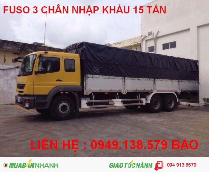 Xe tải Fuso FJ 15tan 3chan -0949.138.579 ,fuso fj ,xe Fuso FJ thùng mui bạt,thùng kín