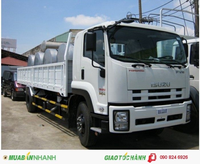 Bán xe tải Isuzu 9 tấn FVR34S thùng dài 8m nhập khẩu