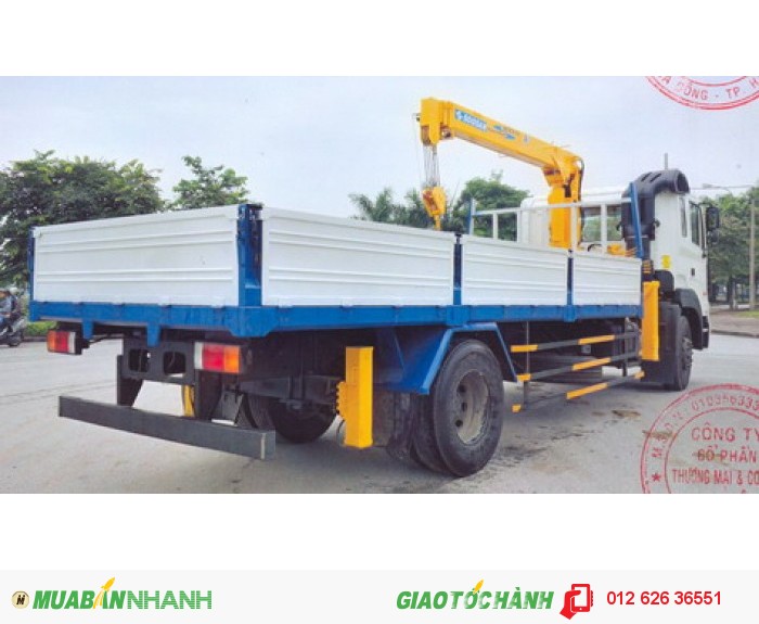 Xe tải Hyundai HD170 8 tấn gắn cẩu Soosan, hàng nhập khẩu chính hãng, giá tốt