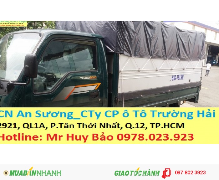 Xe tải kia HÀN QUỐC K165S TRỌNG TẢI 2T4, 2 TẤN 4