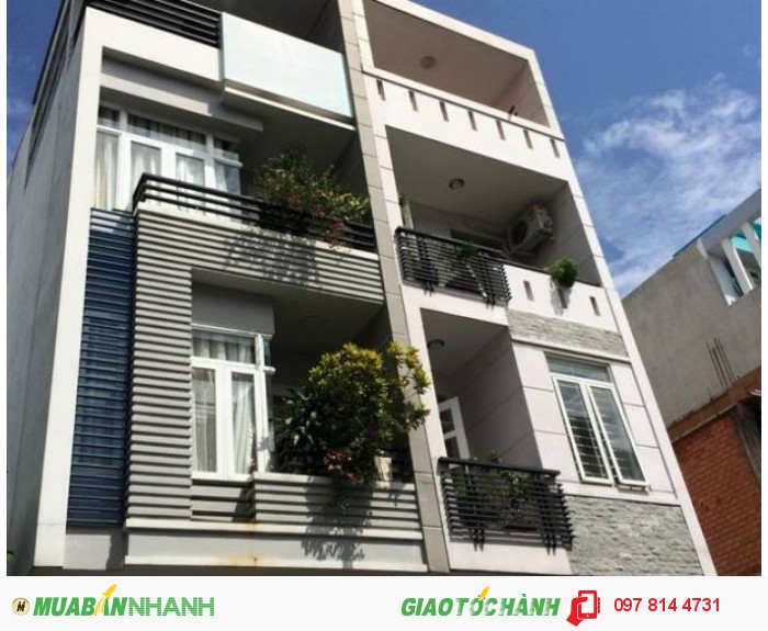 Nhà Nguyễn Sơn giao đường số 5,4*12,5m, 3 lầu đẹp, 2,35 tỷ