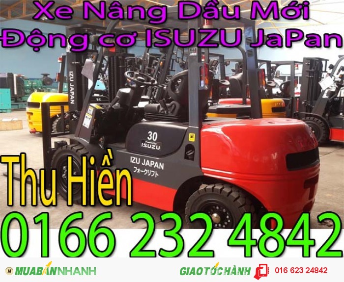 Cần bán xe nâng dầu Diesel 2.5 tấn/ 2500kg Động cơ ISUZU JaPan