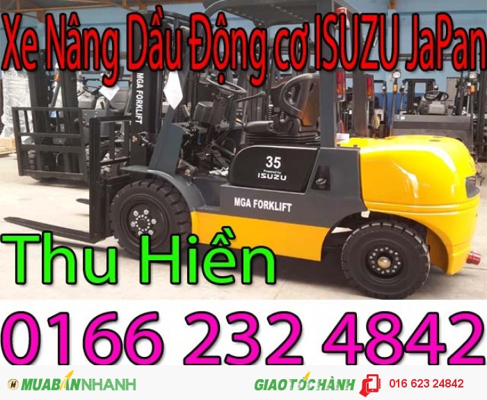 Cần bán xe nâng dầu Diesel 2.5 tấn/ 2500kg Động cơ ISUZU JaPan