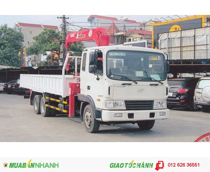 Xe Cẩu Tự Hành 3 Tấn 3 Đốt Hyundai HD210