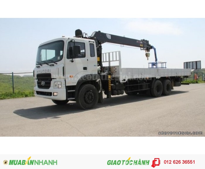 Xe Hyundai HD250 gắn cẩu tự hành, hỗ trợ trả góp, vay lãi suất thấp