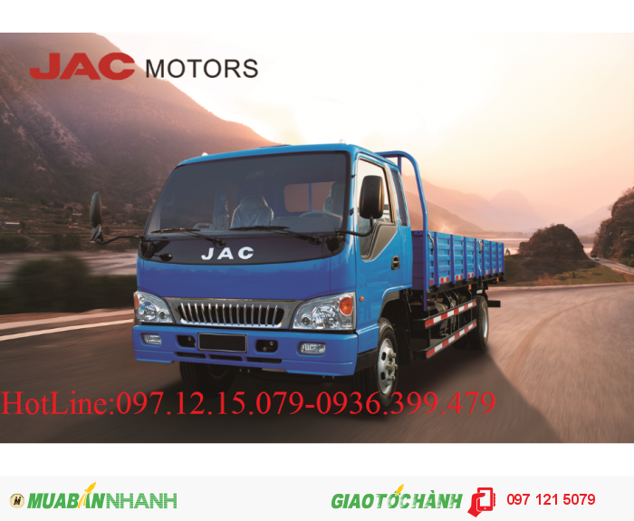 Xe tải JAC 8 tấn thùng  5.7 m. hót nhất thị trường!!!!!!