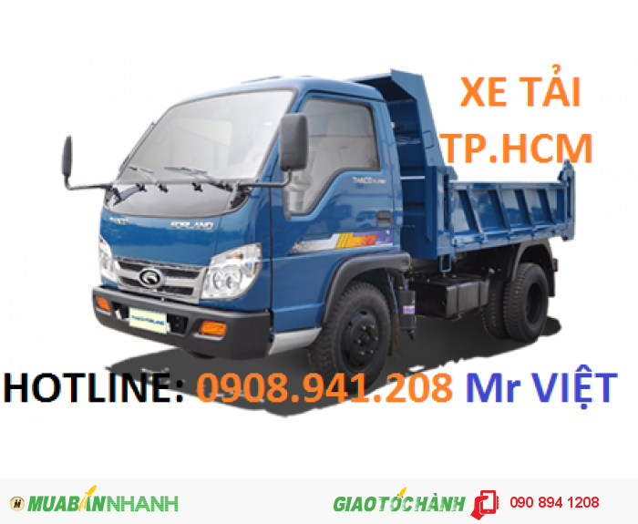 Xe Ben 2 Tấn 49 Chạy Trong Thành Phố . Thùng 1 Khối 8 ,Xe Ben Chính Hãng ,Giao Xe Liền