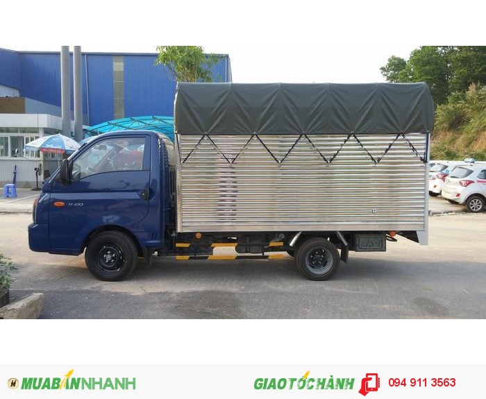 Hyundai H100 tải 1 tấn thùng mui bạt