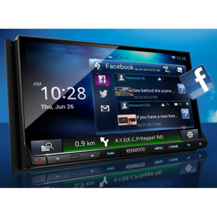 Kenwood Dnn9350Bt – 7″ Touchscreen – Dvd/cd – Gps Navigation – Compatible With Ipod/iphone/android Phones